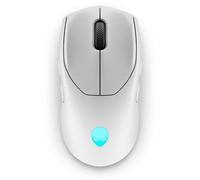 Alienware Wireless Gaming Mouse AW720M, 26000 DPI, 8 Buttons | Tri-Mode, USB-C Dongle, 16.8M AlienFX Lighting, Fast Charging, 420 Hour Runtime, 650 IPS, Ambidextrous Design, Lunar Light