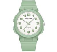 Alienwork Children’s Watch Boys Girls Green Strap White Children's Kid Waterproof 5 ATM Sport
