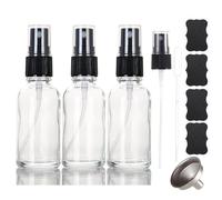 ALIFEIA 1 oz Glass Spray Bottles,Small Empty Fine Mist Refillable Travel Spray Bottle for Cleaning,Perfume,Aromatherapy,Cosmetic Sprays,Hair,Essential Oils with Fine Mist Dispenser（3 Pack）