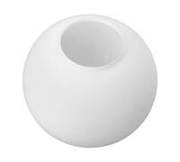 Alighting 18cm Frosted White No Lip Glass Globe Lamp Shade - Opal Ball Replacement Cover for Mid Century Modern Pendant Light or Ceiling Fixture