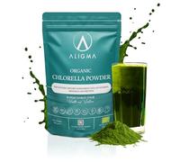 Aligma Organic Chlorella Powder 250g for Immune System Booster, Super Greens Powder, Natural Source of Vegan Protein, Minerals & Vitamins | Resealable Package