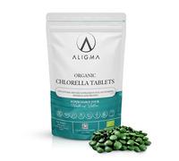 Aligma Organic Chlorella Tablets 500×500 mg for Immune System Booster, Super Greens Tablets, Natural Source of Vegan Protein, Minerals & Vitamins | Resealable Package