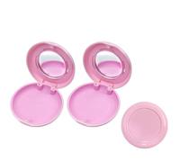 Aligner and Retainer Case with Vent Hole, YOUYA DENTAL 2PCS Solid Orthodontic Aligner Retainer Case Denture False Box Clear Frosting Retainer Mouthguard Case Holder Protective Case for Oral Care-Pink