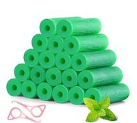 Aligner Chew for Invisalign Aligners- 20 Pcs Mint Scented Chew and 2 Pcs Pink Aligner Removal Tools (22 Pcs/Pack)