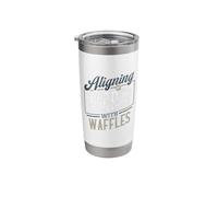 Aligning My Energy with Waffles Stainless Steel Insulated Tumbler