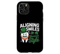 Aligning Smiles Shamrock Style - Dentist St Patricks Day Case for iPhone 11 Pro