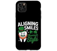 Aligning Smiles Shamrock Style - Dentist St Patricks Day Case for iPhone 11 Pro Max