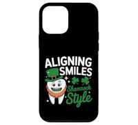 Aligning Smiles Shamrock Style - Dentist St Patricks Day Case for iPhone 12 mini