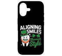 Aligning Smiles Shamrock Style - Dentist St Patricks Day Case for iPhone 17
