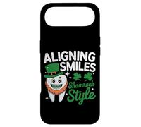 Aligning Smiles Shamrock Style - Dentist St Patricks Day Case for iPhone Air