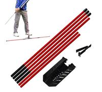 Alignment Bars for Golf Training, 7-Level Portable Sports Equipment with Adjustable, Golf Training Aid, for Putting Driving Range, Indoor, Home, Sports Club, Leisure, Competition, Entertainment