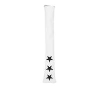 Alignment Stick Case with Elegant Star Embroidery and Plush Lining for Indoor and Outdoor Training - Fits 2 Alignment Sticks (White)