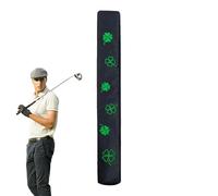 Alignment Stick Cover | PU Leather Golf Green Lucky Clover Club Protector Targeted for Men | Heavy Duty Headcover Practice Bar Cover Training Aid Accessories