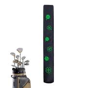 Alignment Stick Protector-Golf Alignment Stick Cover, Alignment Stick Headcover, Golf Alignment Stick Cover, Clover Pattern, Leather Alignment Stick Holder