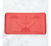 Myga - RY1333 - Alignment Yoga Pad Mat - Non-slip Pads for Extra Cushioning with your Knee - Elbow and Hand Support - 66 x 34 cm - 5mm Thickness - Red