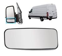 ALIGOPARTS LEFT Passenger side Non Heated Lower Wing Mirror Glass for Mercedes Sprinter VW Volkswagen Crafter 2006-2018 A0028113933 (Left Lower)