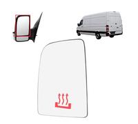 ALIGOPARTS Left Stick-On Heated Wing Mirror Glass for Merc Benz Sprinter & VW Crafter (2006-2018) | Passenger Side Replacement | OEM A0028111533, A0028111733 (LEFT Heated)