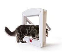 Alihoo Cat Flap Door, 4-Way Locking Classic Pet Door, Easy Install, Universal Fitting, Convenient, Pet Door for Cats