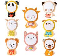 Alihoo Cute Sticky Notes, 8 Packs Animal Sticky Notes Set, Self-Adhesive Notepads, Children's Sticky Notes, 6.5 x 6.5 cm