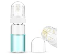 ALIIP 0.5mm Micro Needle Roller,64-Pin Derma Roller for Face & Skin Care,Microneedling Tool with 10ml Glass Bottle,Stainless Steel Roller Head for Anti-aging Skin Care Hair Beard Growth Stimulation