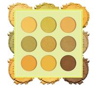 ALIIP Eyeshadow Palette 9 Colors, High Pigment Matte Eyeshadow, Long Lasting Blendable Eye Shadow Palette for Women, Highly Saturated Makeup Palette for Creative Eye Make-Up,Yellow