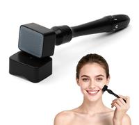 ALIIP Microneedle Derma Roller Stamp Pen 0-3MM Adjustable Needles,140 Titanium Professional Microneedling Stamp with Non-Slip Handle,Derma Manual Pen for Skin Care & Hair Beard Growth, Unisex