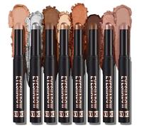 ALIIP Shadow Stick, Waterproof Eyeshadow Stick, Crème-to-Powder Eyeshadow Soft Creamy Matte Shimmer Eye Shadow Long Lasting Pencil Crayon Highlighting Pigmented Shiny Eyeshadows Pencil Format, A