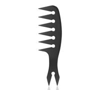 ALIIP Texture Comb for Men, Wide Tooth Carbon Style Styling Comb for Pompadour, Quiffs & Side Parts, Barber Comb for Men & Women with Ergonomic Handle