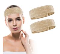 ALIIP Wig Grip Headband, 2 PCS Elastic Wig Bands, Non Slip Edge Band for Laying Down Wigs, Adjustable Velvet Wigs Melt Bands, Discreetfor, Soft for All Head Hair Loss Chemo Patients(Skin)