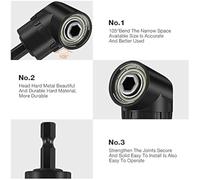 Aliisare 17pcs Flexible Drill Bit Extension,3pcs Rotatable Socket Adapter,3pcs Right Angle Drill Attachment,10 Screwdriver Bits