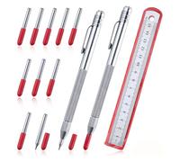 Aliisare 2 Pieces Steel Scrapers with Magnet Replaceable Tips Graffiti Tools for Glass Wood Metal Plate Leather