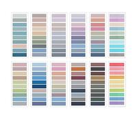 Aliisare 2400Pcs Page Markers,Morandi Sticky Note Tabs Colored Writable and Repositionable Book Flags Tabs Strip Index Tabs High Guality