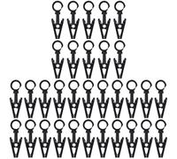 Aliisare 360° Trailer Awning Lights Clips 50Pcs Curtain Hooks with Clips String Light Holder Hanger Hook RV Christmas Party