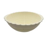 Aliisare Bread Proofing Basket,Silicone Round Bread Foldable Sourdough Baking Basket Waterproof Proofing Bowls,Creamy-White