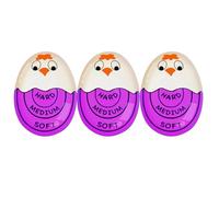Aliisare Egg Timer for Boiling Eggs Soft Hard Boiled Egg Timer Pro That Changes Color When Done & Safe Easy to Use (-3 Packs)