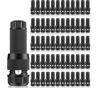 Aliisare Low Voltage Wire Connectors -12-18 Gauge Waterproof Landscape Lights Connector for Outside Path Light Deck Light Yard A