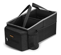 Alijees Car Seat Organiser - Car Caddy Accessories With Backseat Organiser, Cup Holders, Tissue Box, Multiple Mesh Pockets