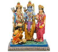 alikiki Hindu God Sita Family Statue - 6.8”H Indian Idol Sita Rama Laksman Hanuman Figure Murti Item Home Office Temple Mandir Shrine Altar Pooja Decor India Diwali Puja Gifts for Friends