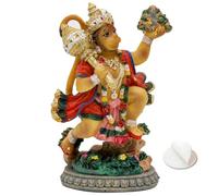 alikiki India Idol Lord Hanuman Statue - 3.9”H Hindu God Flying Hanuman Figurine for Car Dashboard Decor Indian Home Office Mandir Temple Altar Shrine Pooja Item Diwali Puja Gifts