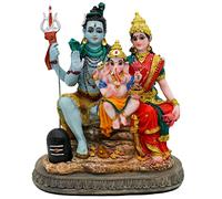 alikiki Krishna Culture Shiva Family Statue(6in)