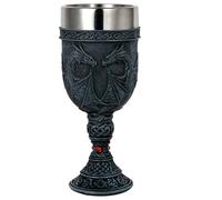 alikiki Medieval Dark Night Dragon Goblet - Dungeons & Dragons Game Gift Ideas of Thrones Merchandise - 7oz Stainless Steel Drinking cup - Gothic GOT Dragon D&D Chalice Party decorations Collectible
