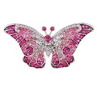 Alilang Empress Monarch Winged Butterfly Crystal Rhinestone Brooch Pin