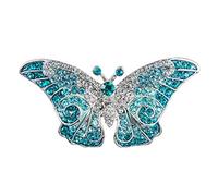 Alilang Empress Monarch Winged Butterfly Crystal Rhinestone Brooch Pin