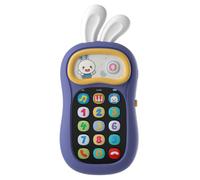 alilo My First Mobile Phone Musical Toy for Kids, 54 Sounds & 4 Voice-Changing Effects, Soft Silicone Ears and cover, 50-Hour Battery with Portable Lanyard