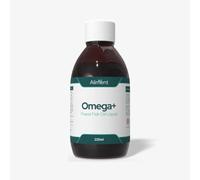 Aliment Omega Plus+ Fish Oil Liquid - High Strength Omega-3 with EPA & DHA | 2300mg Omega-3 per 5ml | Molecularly Distilled | Orange Flavour | Brain, Heart & Vision Support- 225ml