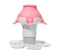 Alimentatore per cuccioli | Bottiglie in silicone per allattamento 300ml - Contenitore latte regolabile per cani, gatti, conigli, stazione di alimentazione con 5 tettarelle