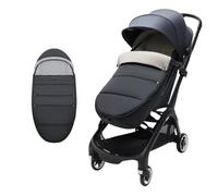 Alimos Pram Footmuff - Cosy Toes Fit Toddler for Stroller & Buggy Warm and Soft Polar Fleece Lined Foot Muff Waterproof (Black)