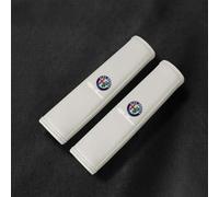 ALIMRVO 2 PCS Car Seat Belt Cover for Alfa Romeo MiTo 2008-2013 Hatchback, Seatbelt Strap Cover Seatbelt Protector Cover Neck Protector for Adults and Kids,Beige