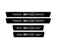 ALIMRVO 4 Pcs Car Door Sill Protector Strips for BYD Shark 6 2024 2025, Carbon Fiber Welcome Pedal Scuff Guard Car Kick Plates Accessories