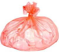 Alina 200 x Dirty Laundry Bag with Water-Soluble Strip/Plastic Polythene Fabric Clothes Linen Wash Sack/Opens in Washing Machine (200 bags)